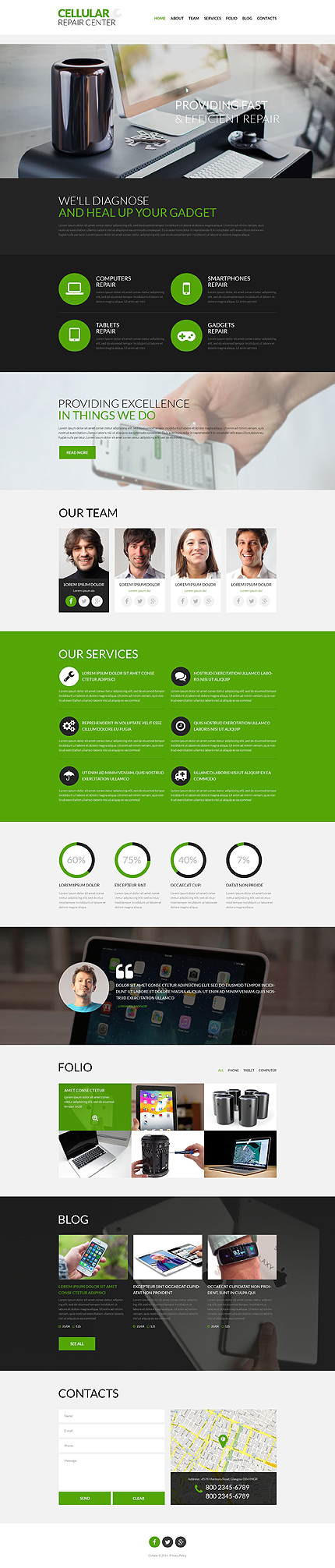 Cellular Repair Center WordPress Theme