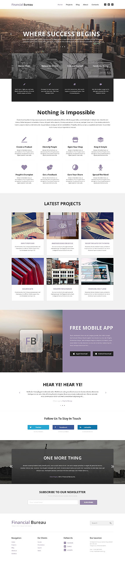 Financial Advisor Responsive WordPress Theme