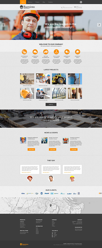 Construction Company WP Theme