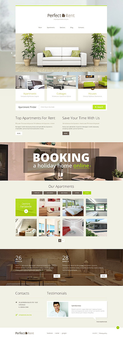 Apartment Rent WordPress Theme