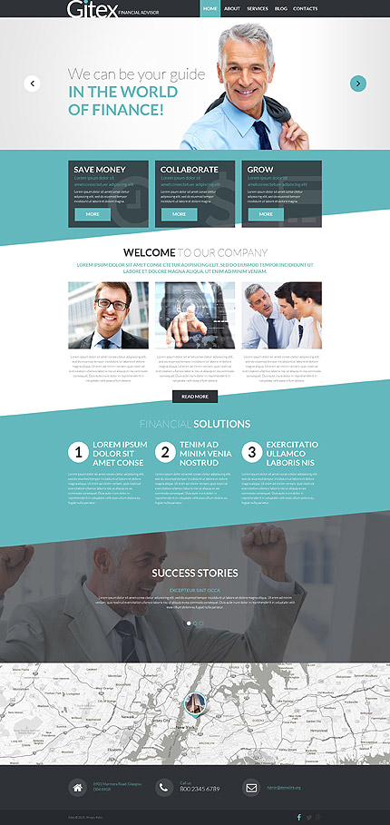 Financial Advisor WP Template