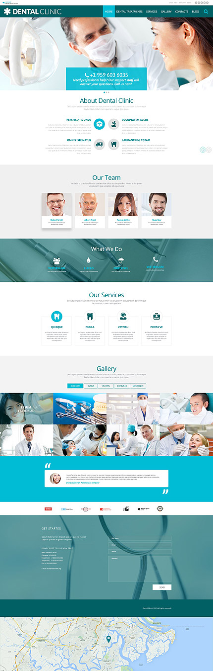 Dental Clinic WordPress Template